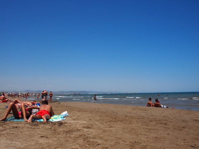 Центральный пляж в Валенсии