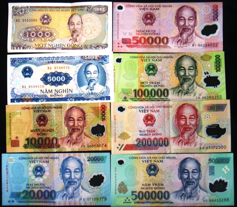 обмен валют вьетнамские донги
