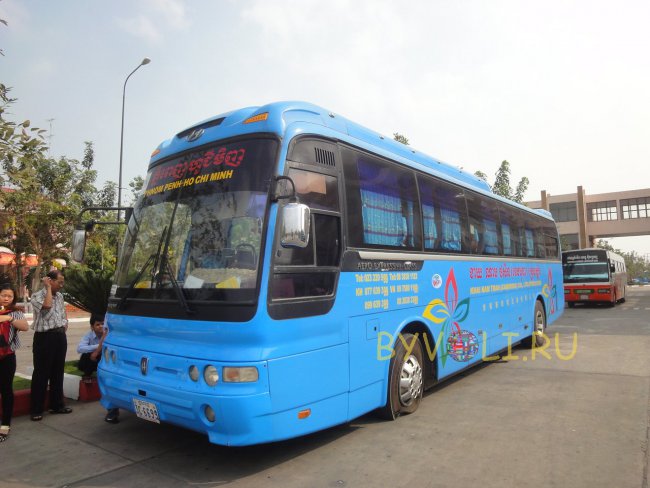 Автобус из Пномпеня в Хошимин