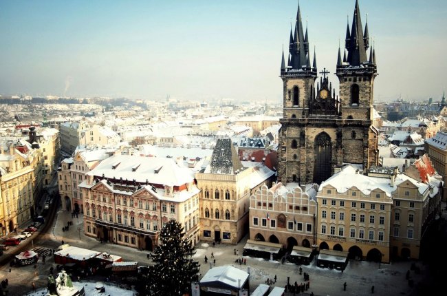 Погода в Праге в январе