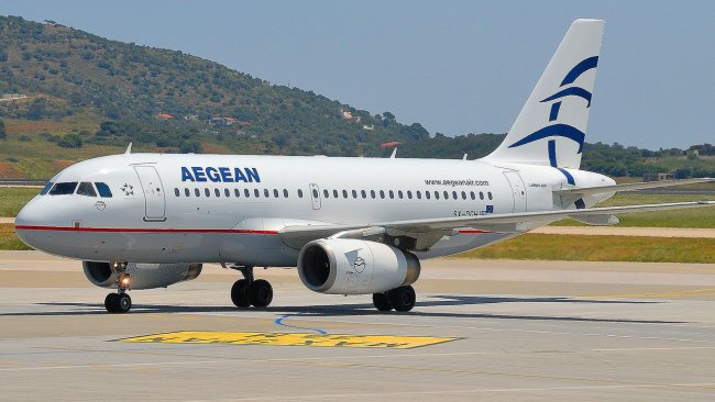 Самолет авиакомпании Aegean Airlines