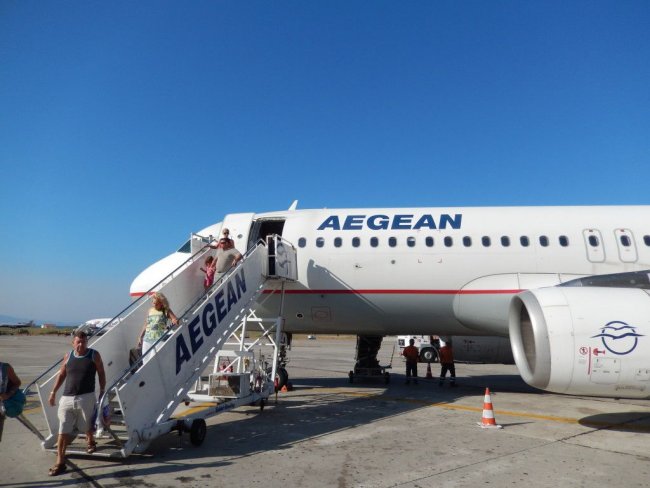 Самолет авиакомпании Aegean Airlines