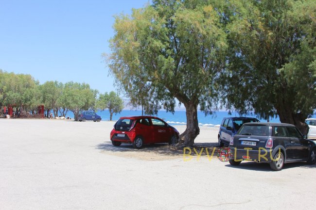 Парковка рядом с пляжем