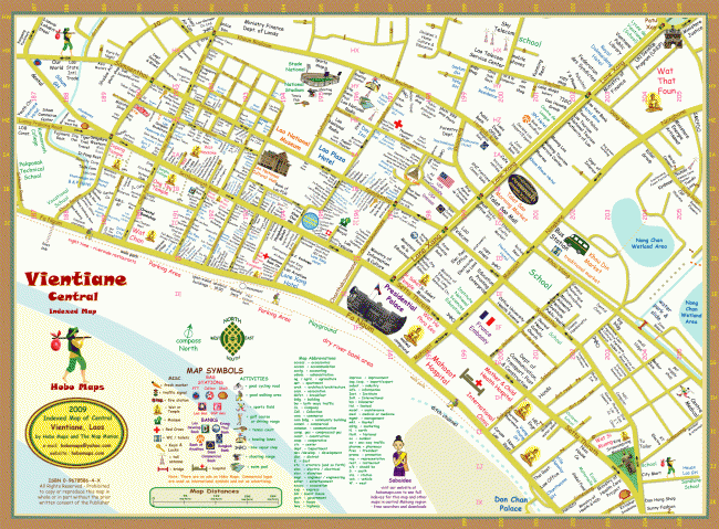 Карта Вьентьяна