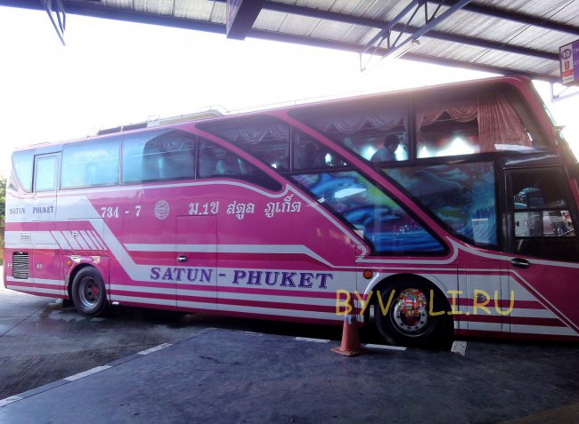 Автобус Пхукет - Сатун (Таиланд)