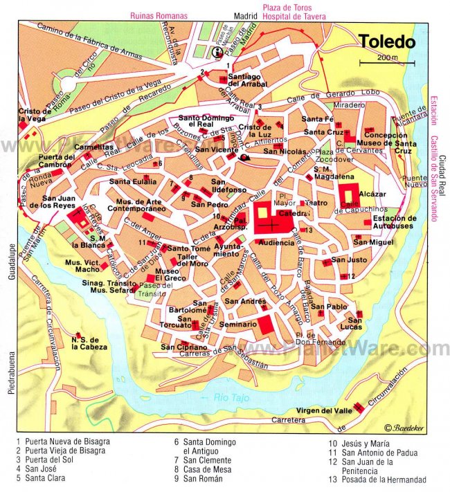 Карта Толедо