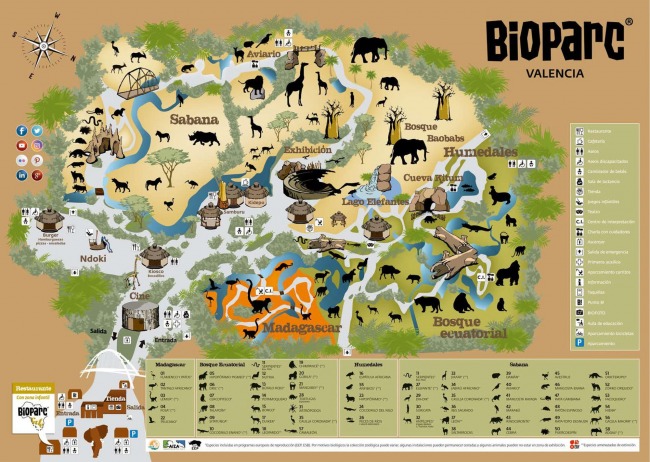 Карта биопарка