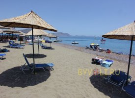 Пляж рядом с отелем Mitsis Rodos Maris