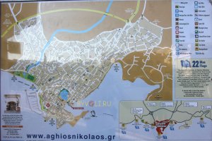 Подробная карта города Агиос Николаос